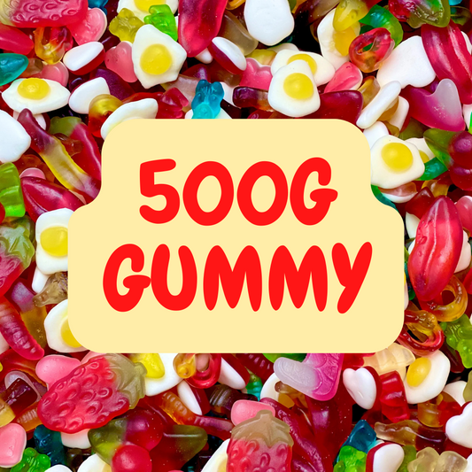 500g mix of jelly and gummy mix