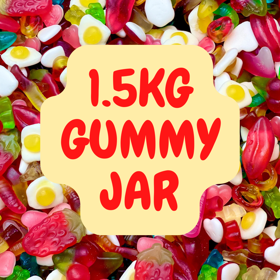 1.5KG mix of gummy and jelly sweets